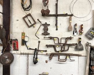 Various Items in the BARN to shop including Tools, Electronics, Automotive Parts and Items, Hardware and more! Including the Metal Aisle Shelving Units.