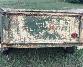 Vintage Ford Truck Bed Trailer.