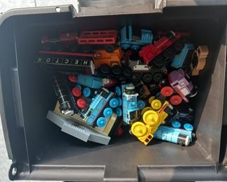 Over 60 Thomas wood train cars