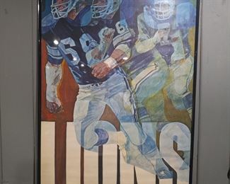 Vintage lions poster