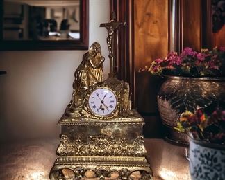 Huge 19th Century French bronze Ormulu clock. $400..lowered from $850