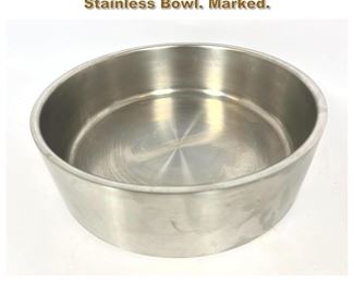 Lot 1727 C SETH ANDERSSON for IITTALA Stainless Bowl. Marked. 