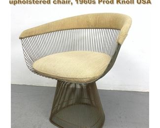 Lot 1774 Warren Platner for Knoll upholstered chair, 1960s Prod Knoll USA 