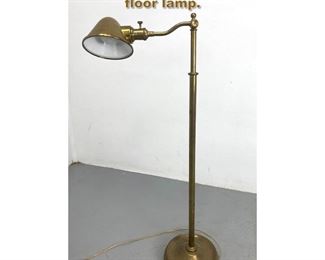 Lot 1777 Brass adjustable height swing arm floor lamp. 
