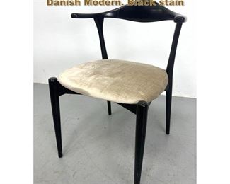 Lot 1833 Italian Bull Horn Dining Chair. Danish Modern. Black stain