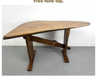 Lot 1912 Studio Live edge Occasional Table. Free form top. 