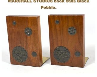 Lot 1922 Pair Gordon and Jane MARTZ for MARSHALL STUDIOS book ends Black Pebble.