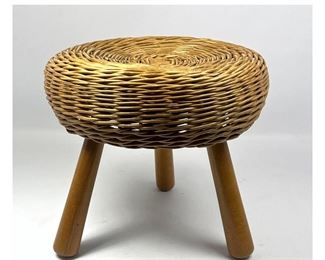 Lot 1944 Tony Paul Attribution wicker stool