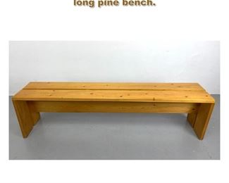 Lot 1960 CHARLOTTE PERRIAND Les Arcs long pine bench. 