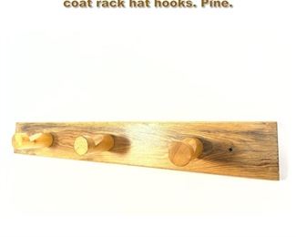 Lot 1961 CHARLOTTE PERRIAND Les Arcs coat rack hat hooks. Pine. 