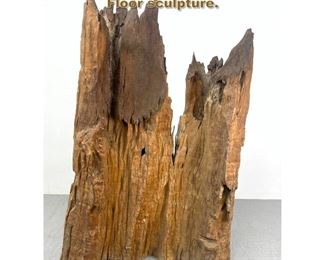 Lot 1998 Large Ornamental Thai Teak bark Floor sculpture.