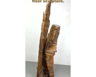 Lot 2003 Ornamental Thai Teak bark. Large floor sculpture.
