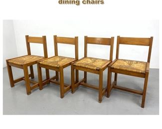 Lot 2011 Set of four Maison Regain elm dining chairs