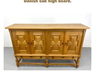 Lot 2012 HENNING KJAERNULF attributed Danish oak high board. 