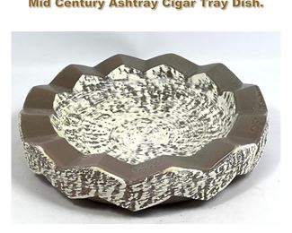 Lot 2032 Glazed Design Technics Pottery Mid Century Ashtray Cigar Tray Dish. 