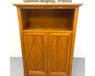 Lot 2083 1940s modernist neoclassic cherry cabinetdisplay, France