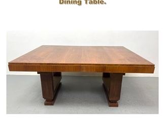 Lot 2095 Signed French Art Deco Dining Table. 