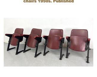 Lot 2106 Set of 4 Gastone Rinaldi theather chairs 1950s. Published