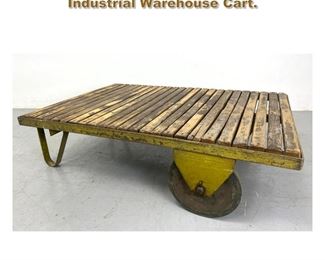 Lot 2137 French industrial coffee table Industrial Warehouse Cart. 
