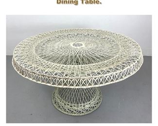 Lot 2148 Large Spun Woven Design Dining Table. 