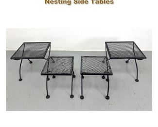 Lot 2152 4pcs 2 Pair Salterini Style Garden Nesting Side Tables