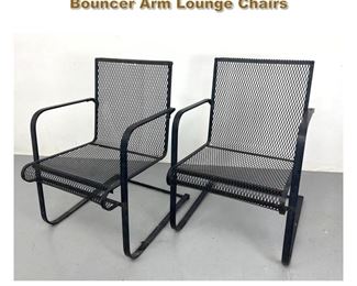 Lot 2153 Pair of Salterini Style Garden Bouncer Arm Lounge Chairs