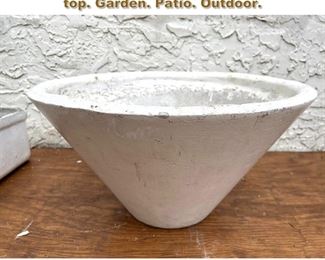 Lot 2180 Lg Willy Guhl Cone planter. Flared top. Garden. Patio. Outdoor. 