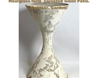 Lot 2207 Willy Guhl Diablo planter with Hourglass form corseted waist Patio. Outdoor. Garden. 
