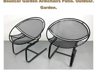 Lot 2219 Mid Century Modern Salterini Radar Bouncer Garden Armchairs Patio. Outdoor. Garden. 