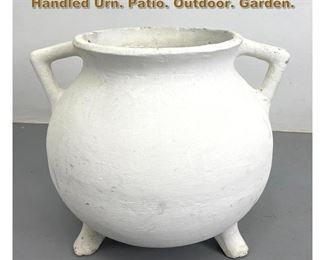 Lot 2225 WILLY GUHL Marmite Planter. Handled Urn. Patio. Outdoor. Garden. 