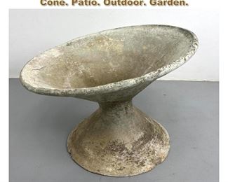 Lot 2229 WILLY GUHL Tilt planter. Double Cone. Patio. Outdoor. Garden. 