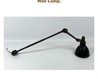 Lot 2245 Vintage Industrial Swing sarm Wall Lamp. 