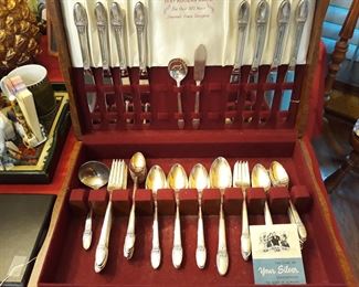 Vintage Silverplate set called "First Love" by 1847 Rogers Bro.