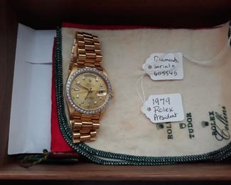 18K Rolex watch with original box