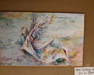 Ann Cushing Gantz oil on board