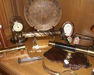 Collection of kaleidoscopes and more.