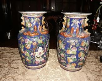 Nice pair of Asian vases