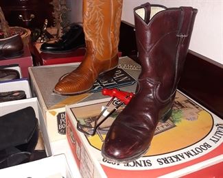 Justin Cowboy Boots, Dan Post boots.