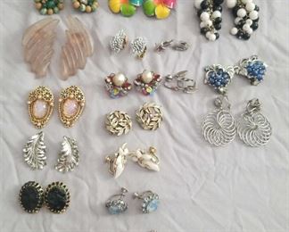 Vintage Clip On Earrings