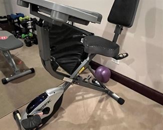 Exerpeutic EVERWORK fully adjustable desk folding exercise bike        