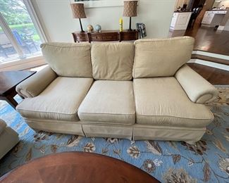 Better Homes and Garden upholstered sofa 80"W x 19" seat height x 38"D