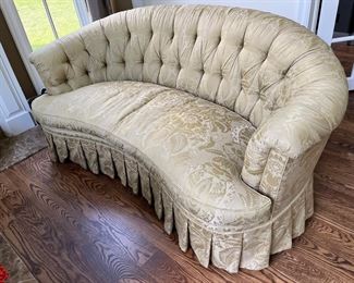 (2) TRS Furniture curved sofas 71"W x 34"D x 36"H 