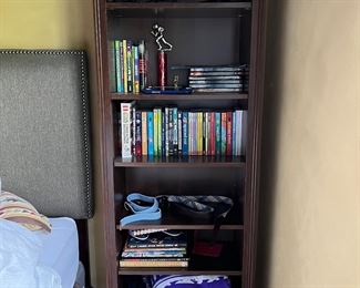 Wood bookcase 26"W x 12"D x 74"H