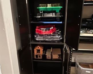 Storage cabinet and toys