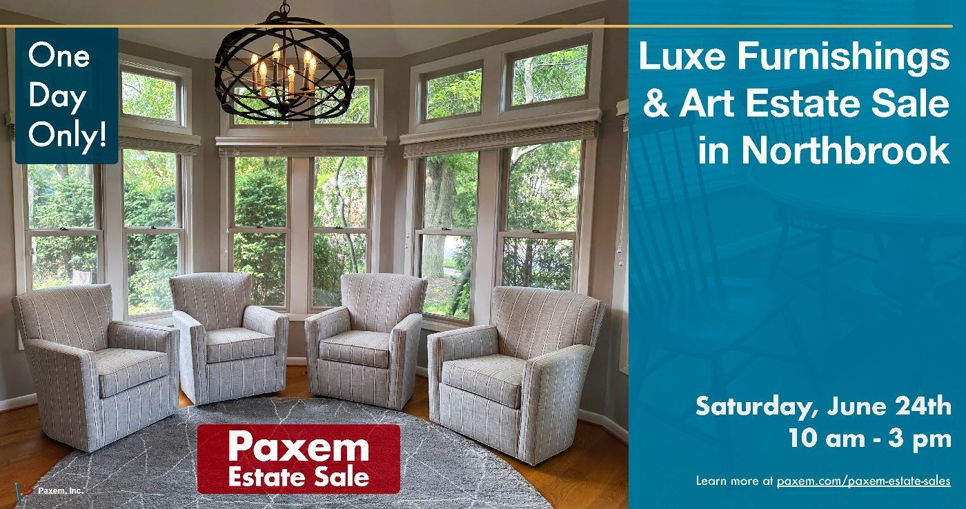 Luxe Furnishings & Art Sale in Northbrook... starts on 6/24/2023