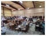 Rows of Dining Room Tables and Chairs!