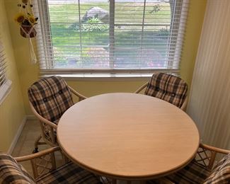 Rattan table & chairs