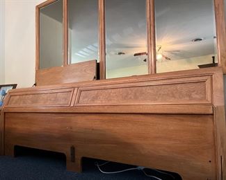 Headboard & mirror (part of 9-pc. beryl wood bedroom set.