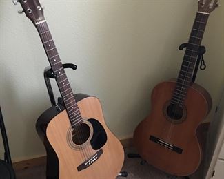 Guitars - Squier on left & Arianna on right