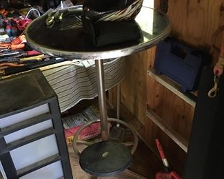 Round table, helmets